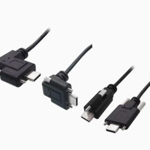 OEM ODM Up Down Left Right Angled Cable with Screw Panel Mount