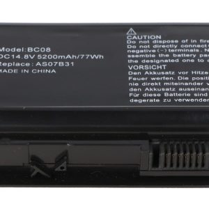 Battery suitable for Acer Aspire 7738G 14.8 V 5200mAh Li-ion