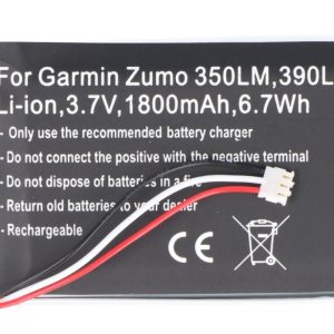 Battery suitable for the Garmin Zumo 350LM Battery 390LM, 361-00059-00, 010-01043-01, 020-00218-05 3.7V Li-ion 1800mAh