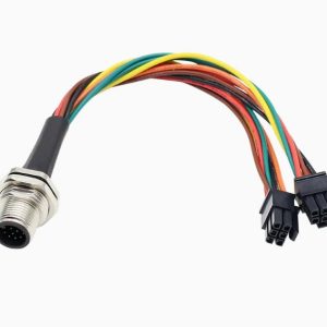 M12 8 pin Male to Molex 6 Pin Micro-Fit Wire Harness
