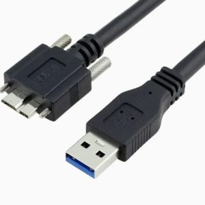 Micro USB 3.0 Cable USB 3.0 Type a Male to Micro B Cable Cord with Screw Locking